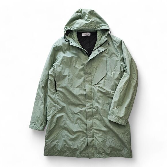 Stone Island Other - Stone Island Primaloft Insulation Hooded Fishtail Parka - Fabric - Green - Sz L